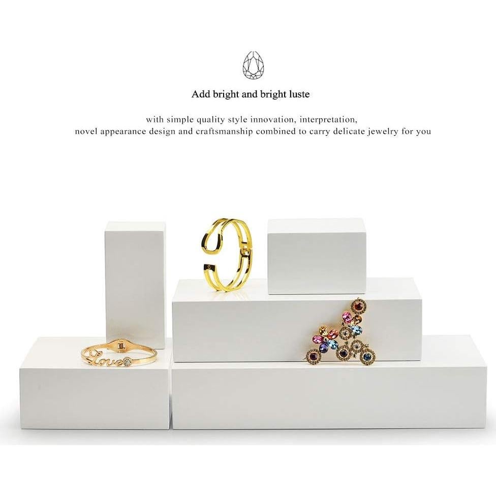 Soporte de exhibición de joyería Oirlv madera minimalista 5x10x5cm