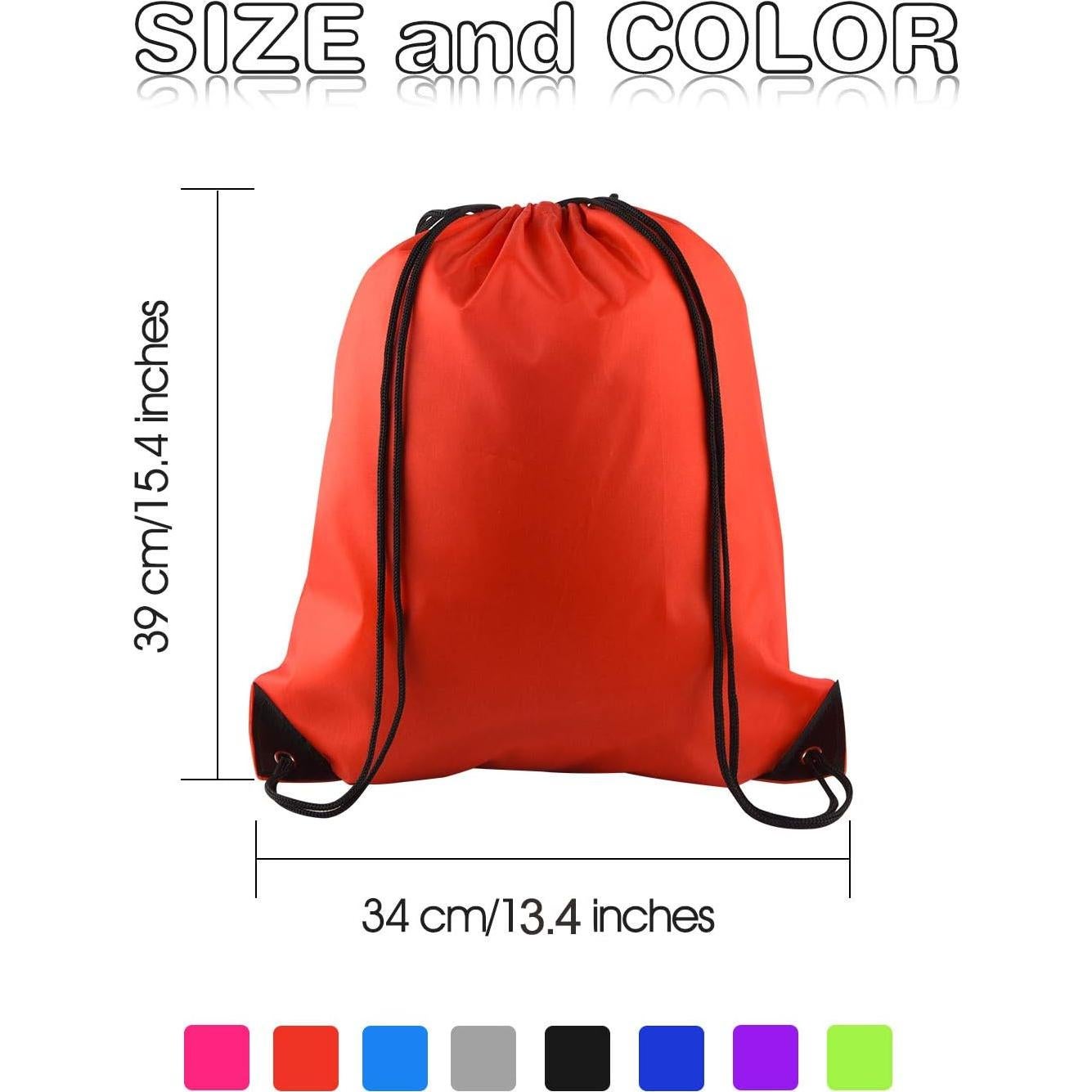 KUUQA 8 Mochilas de Cierre de Cordón Coloridas para Deporte