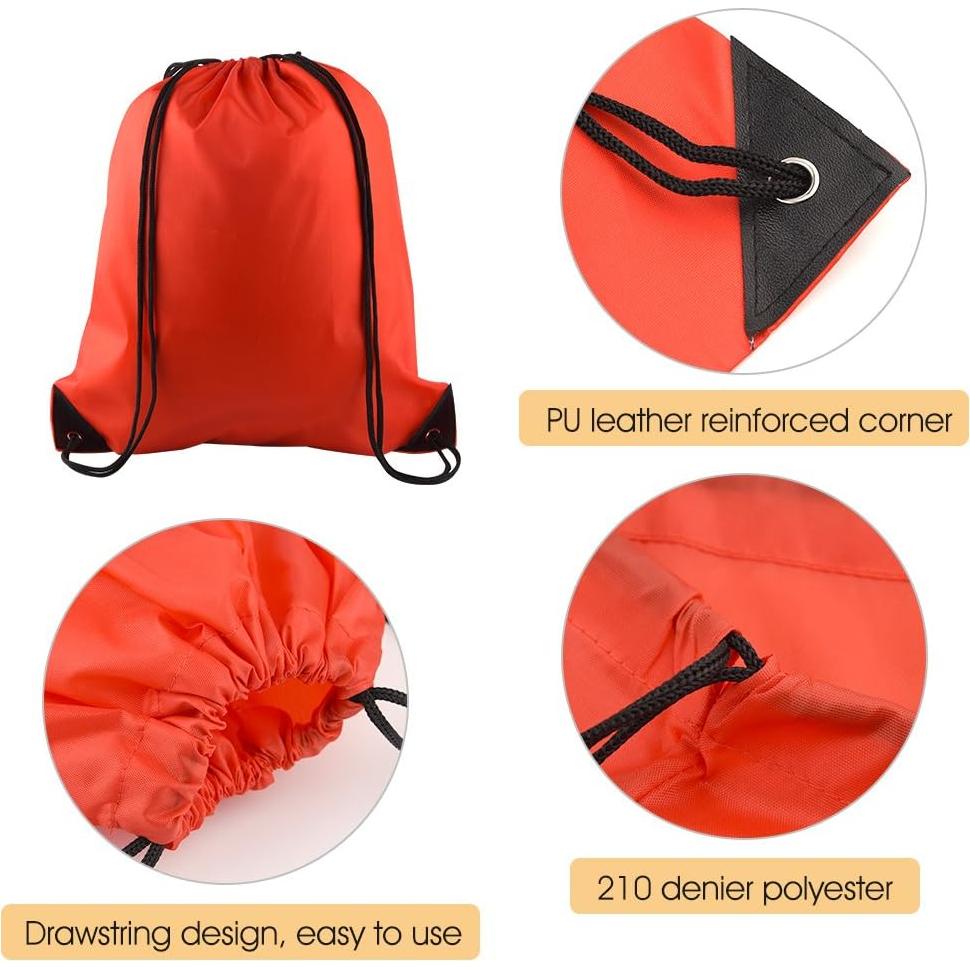 KUUQA 8 Mochilas de Cierre de Cordón Coloridas para Deporte