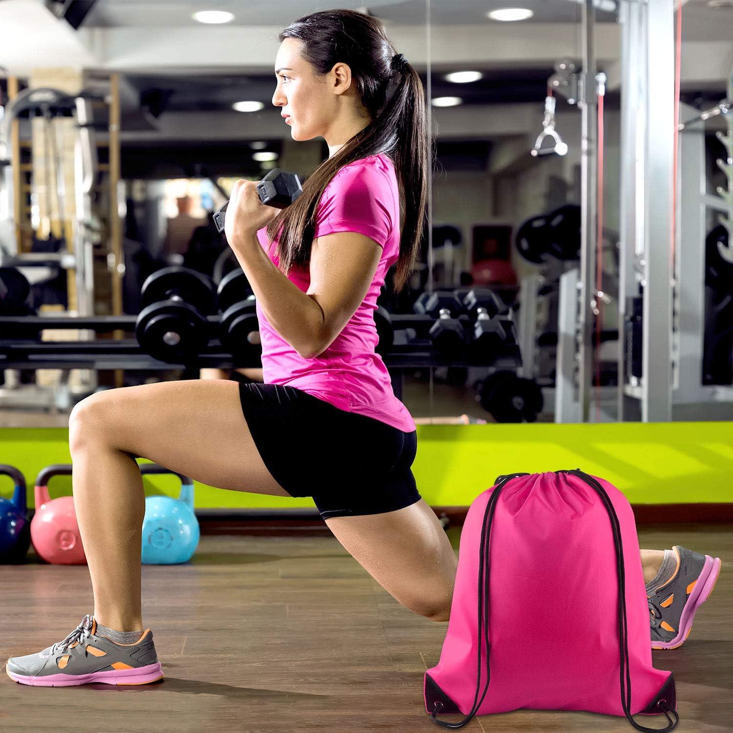 KUUQA 8 Mochilas de Cierre de Cordón Coloridas para Deporte