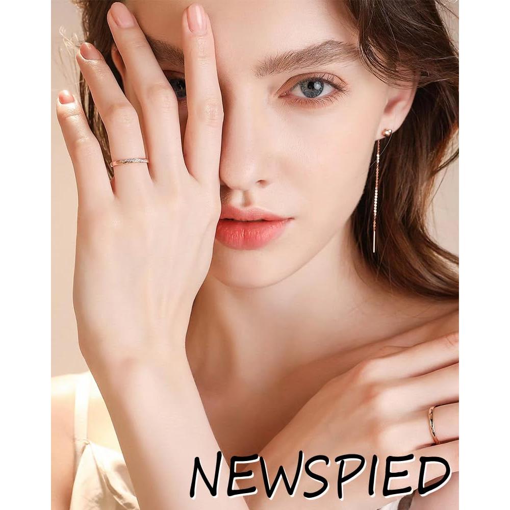 24 Uñas Postizas Almendra Cortas NEWSPIED con Diseño Dorado