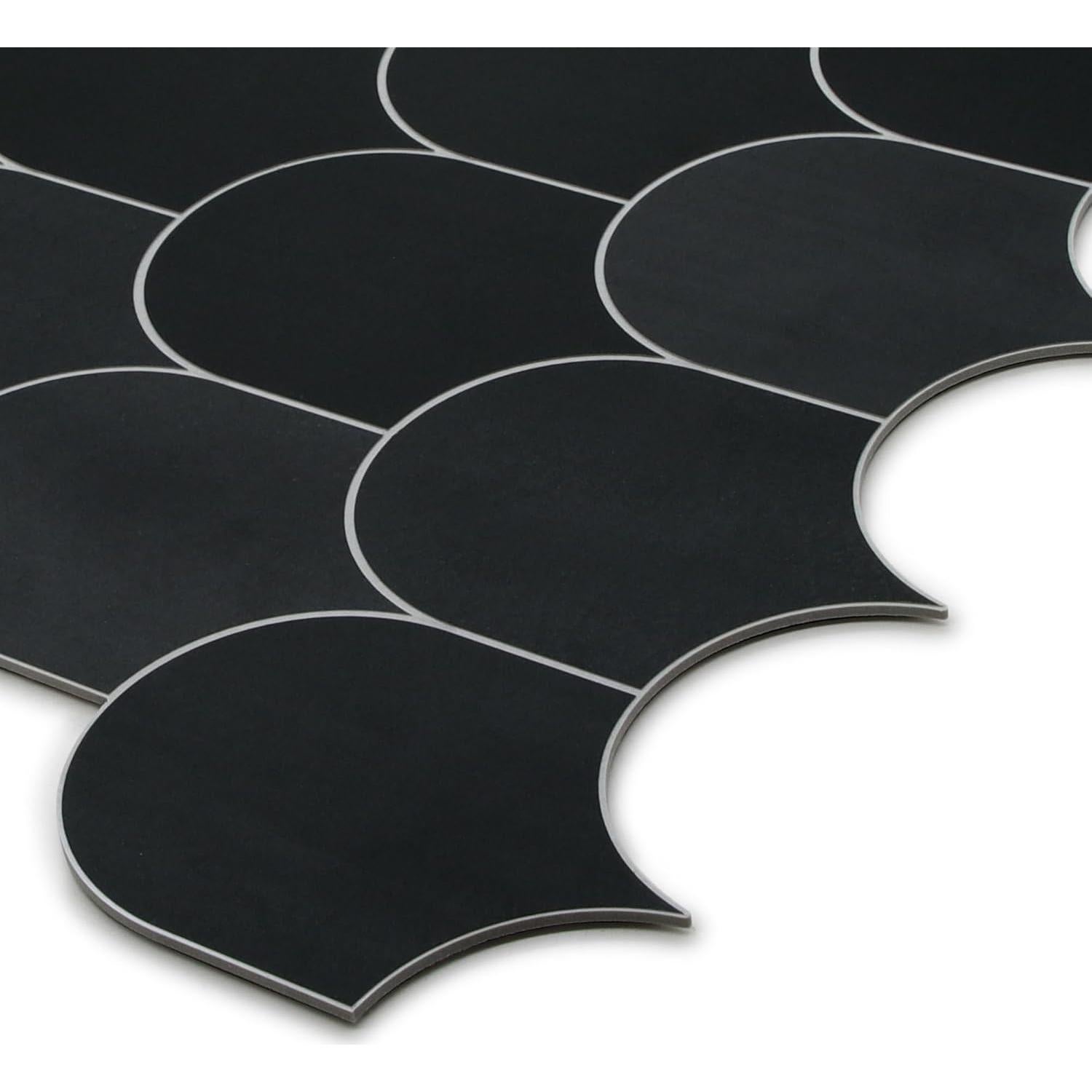 Azulejo Autoadhesivo 3D SUNWINGS Negro 10 Hojas 8.62 m²