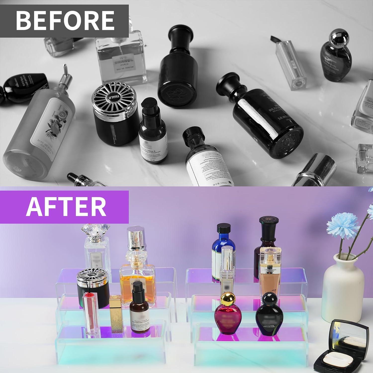 Soportes de Exhibición Acrílico Iridiscente SHUNKAIZS - 6 Piezas