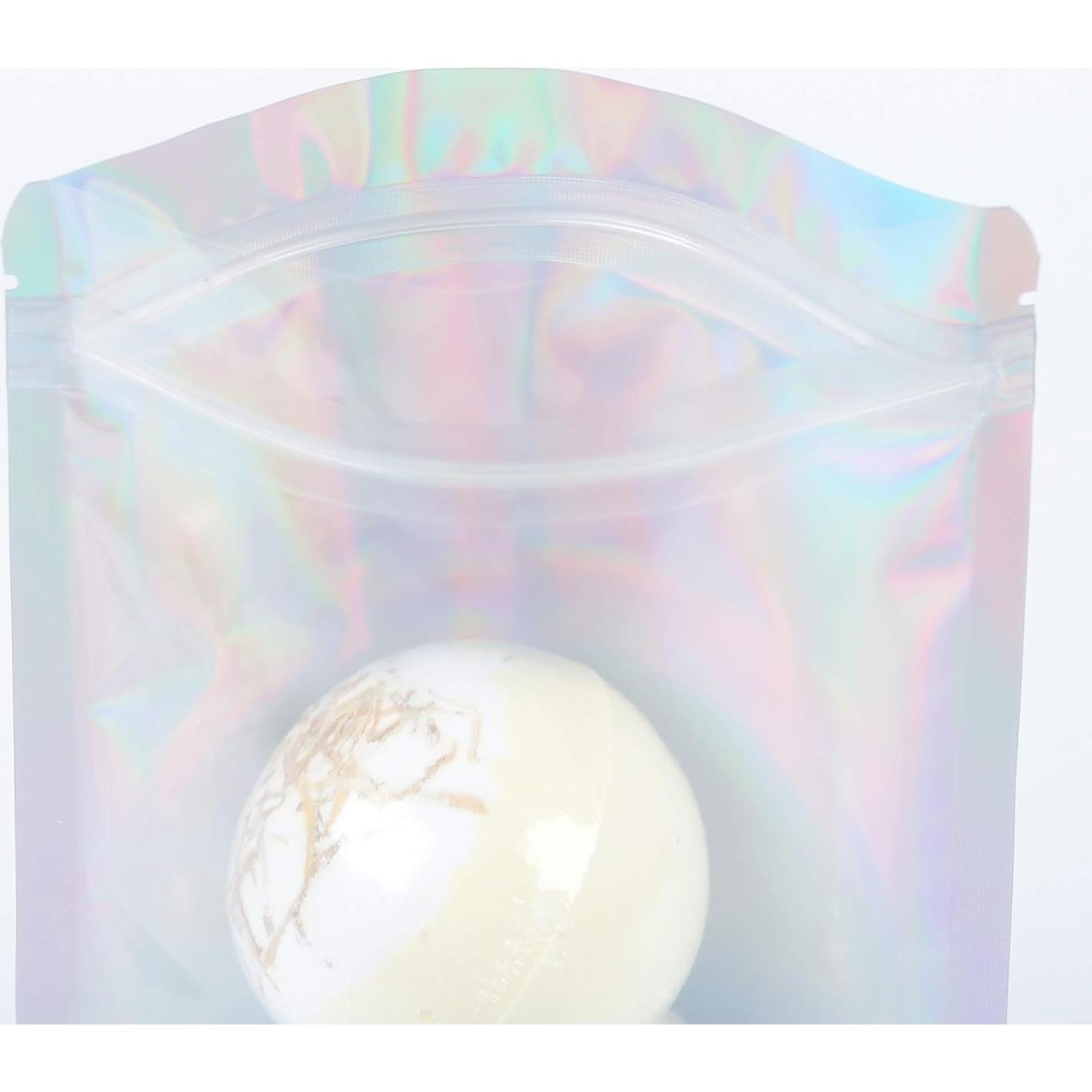 Paquete de 100 Bolsas Holográficas QQ Studio 8.5x13cm