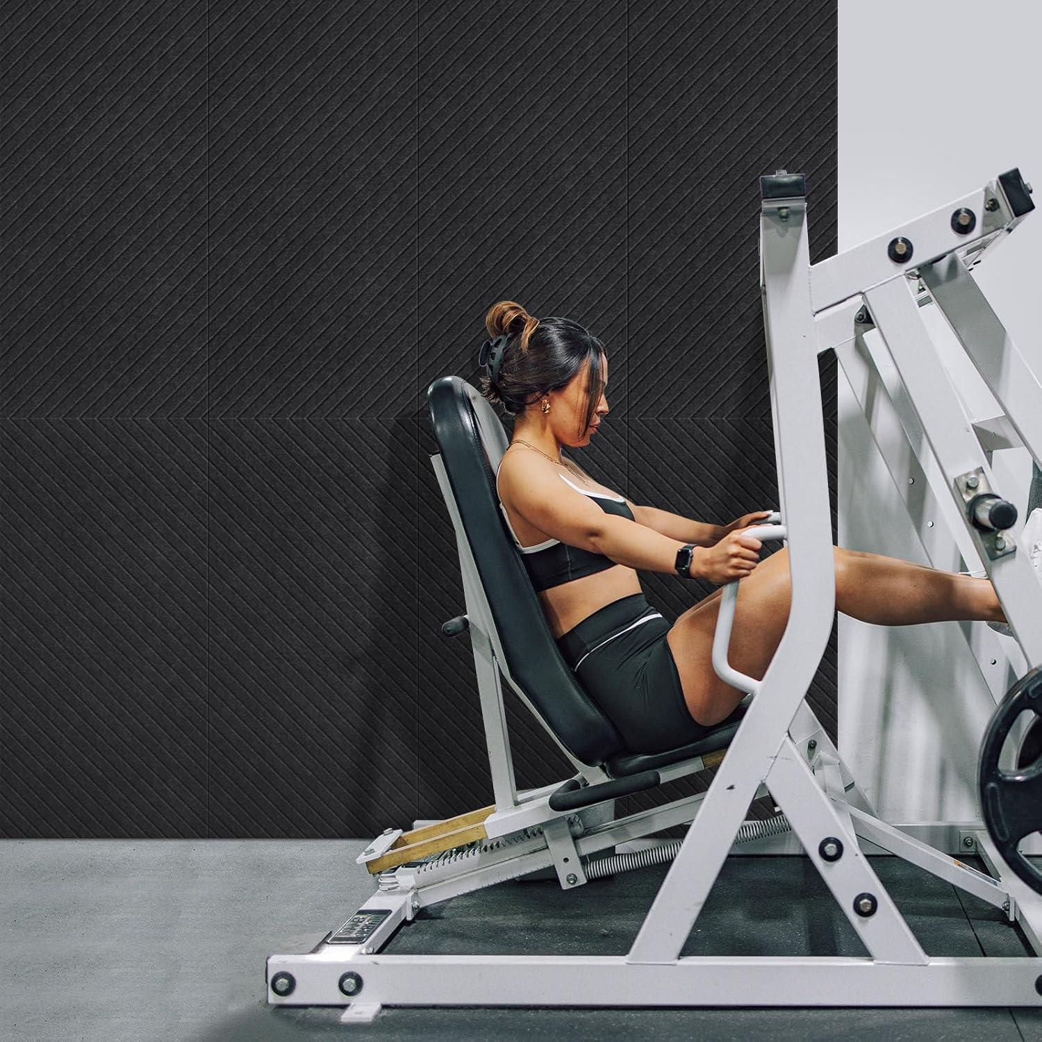 Paquete de 6 Paneles Acústicos Aislantes DrKlang 120x60 cm Negro