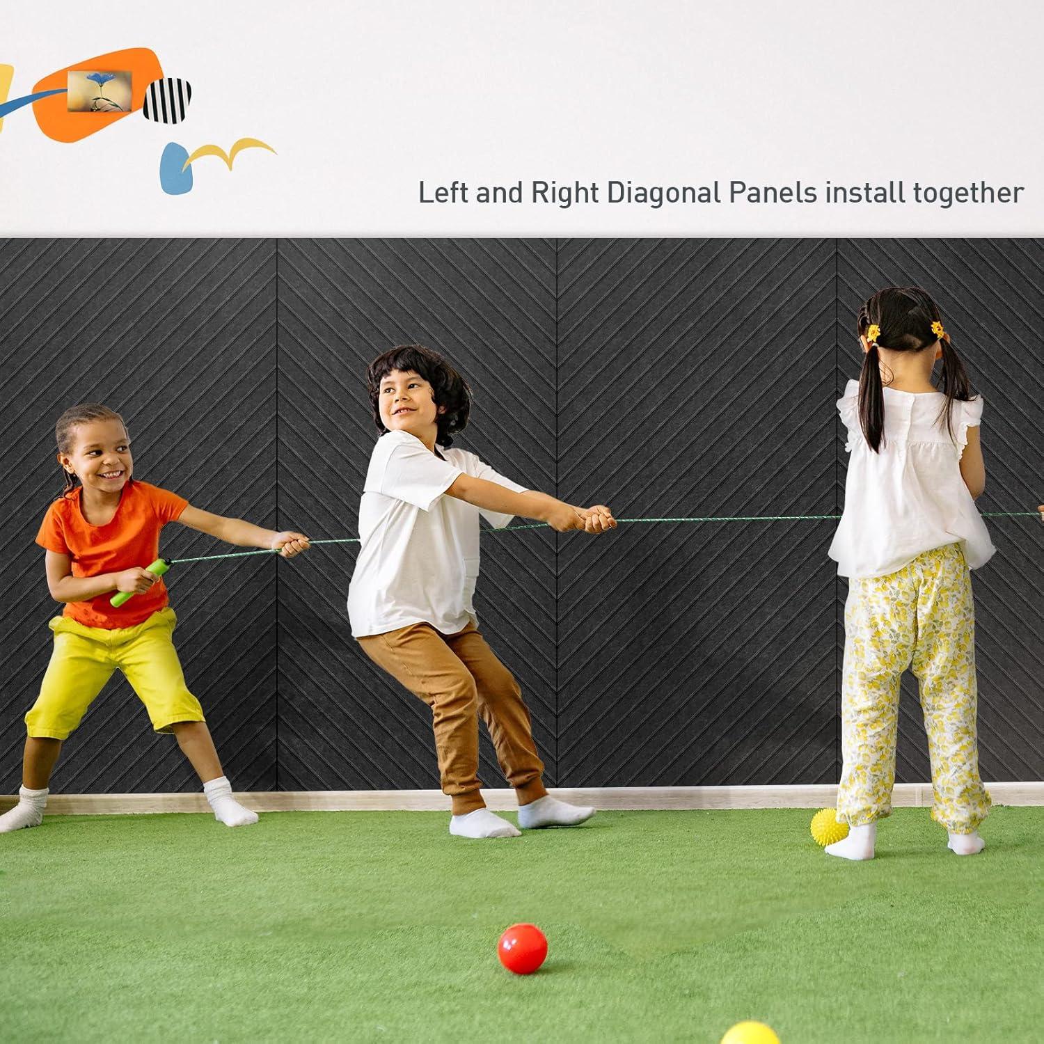 Paquete de 6 Paneles Acústicos Aislantes DrKlang 120x60 cm Negro