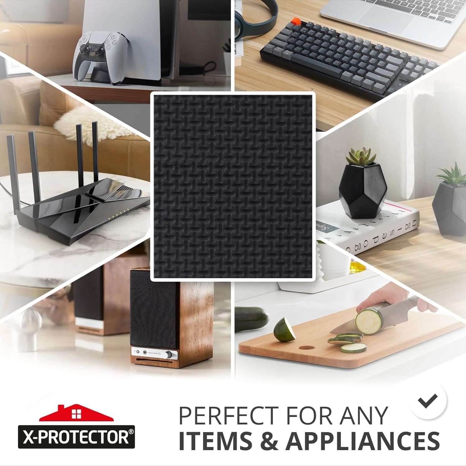 Almohadilla Antideslizante X-Protector 40 x 4 cm Silicona Negra