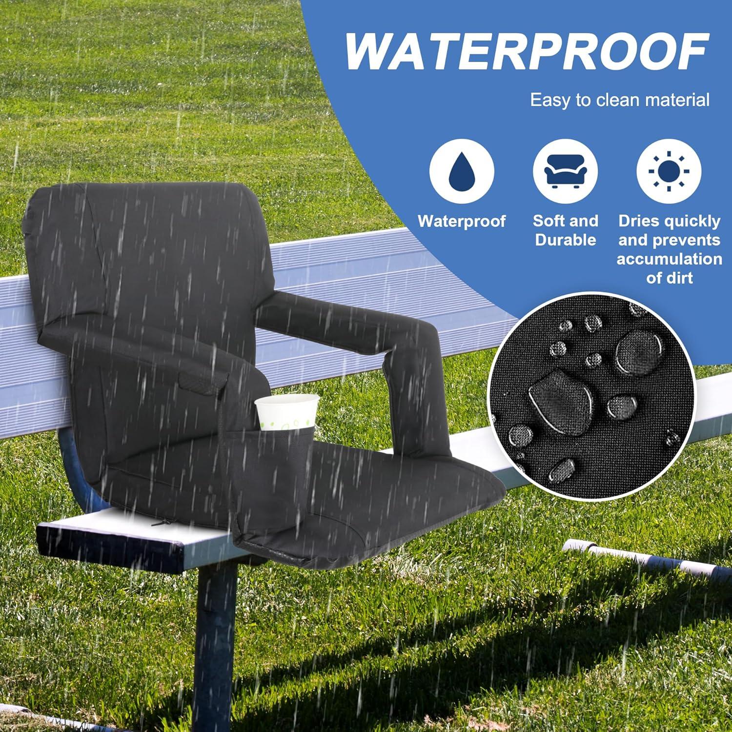 Sillas de Estadio HomGarden - Juego de 2, Acolchadas y Ajustables