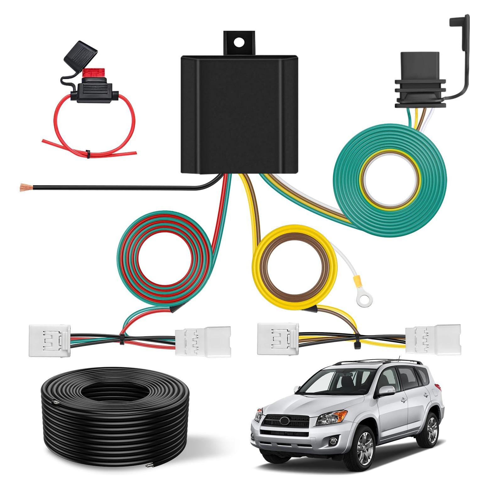 Kit de Arnés de Cableado para Remolque Nilight 4 Pines Toyota RAV4 2006-2012
