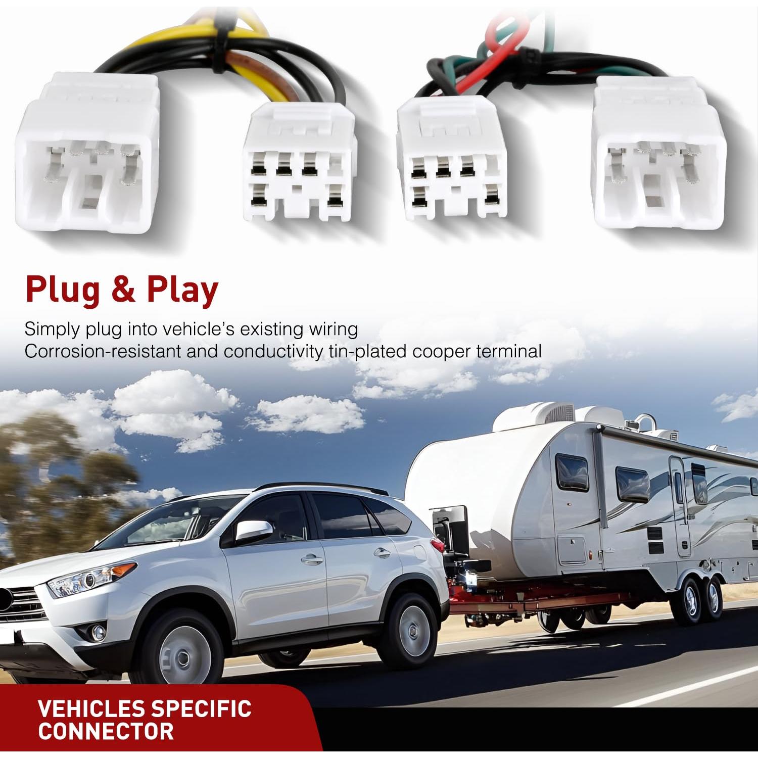 Kit de Arnés de Cableado para Remolque Nilight 4 Pines Toyota RAV4 2006-2012