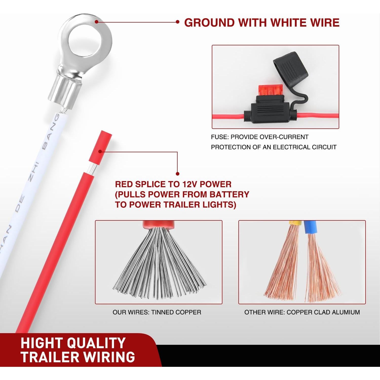 Kit de Arnés de Cableado para Remolque Nilight 4 Pines Toyota RAV4 2006-2012