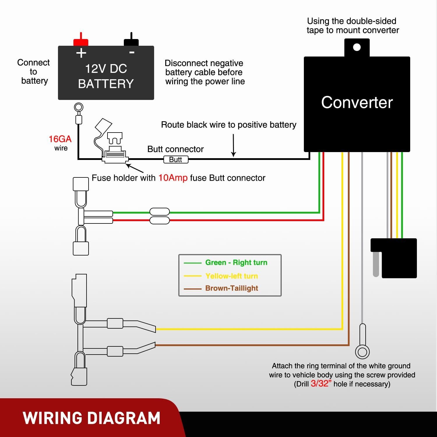 Kit de Arnés de Cableado para Remolque Nilight 4 Pines Toyota RAV4 2006-2012