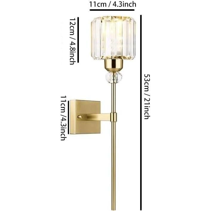 Apliques de Pared Inalámbricos ZitBrox Oro - Juego de 2 LED