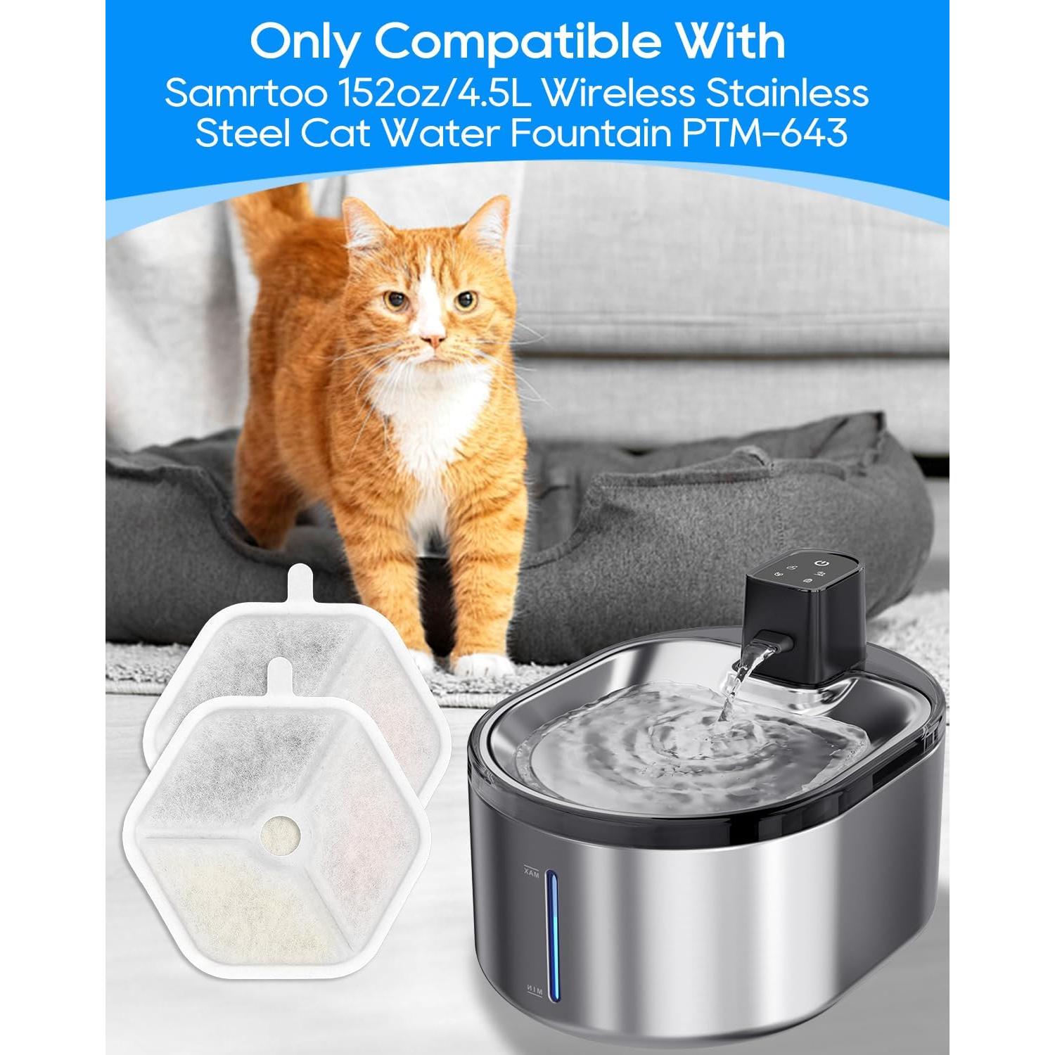 Filtro de agua para gatos Cunina 4 filtros + 4 esponjas