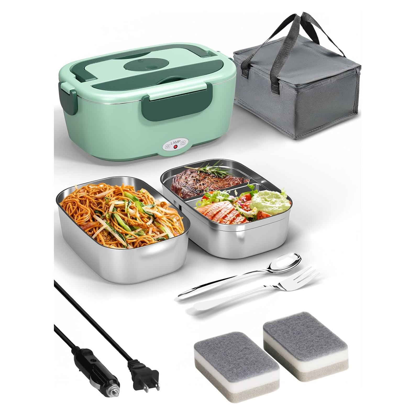 Caja de Almuerzo Eléctrica Sitlais 1.5L Acero Inoxidable 80W