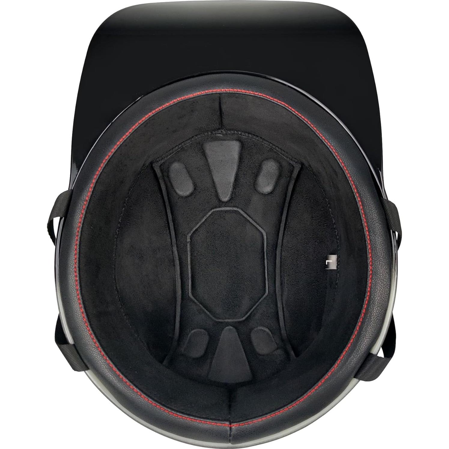 Casco de motocicleta XINGSILUC XSL-BQMBK Negro Medio con Guantes