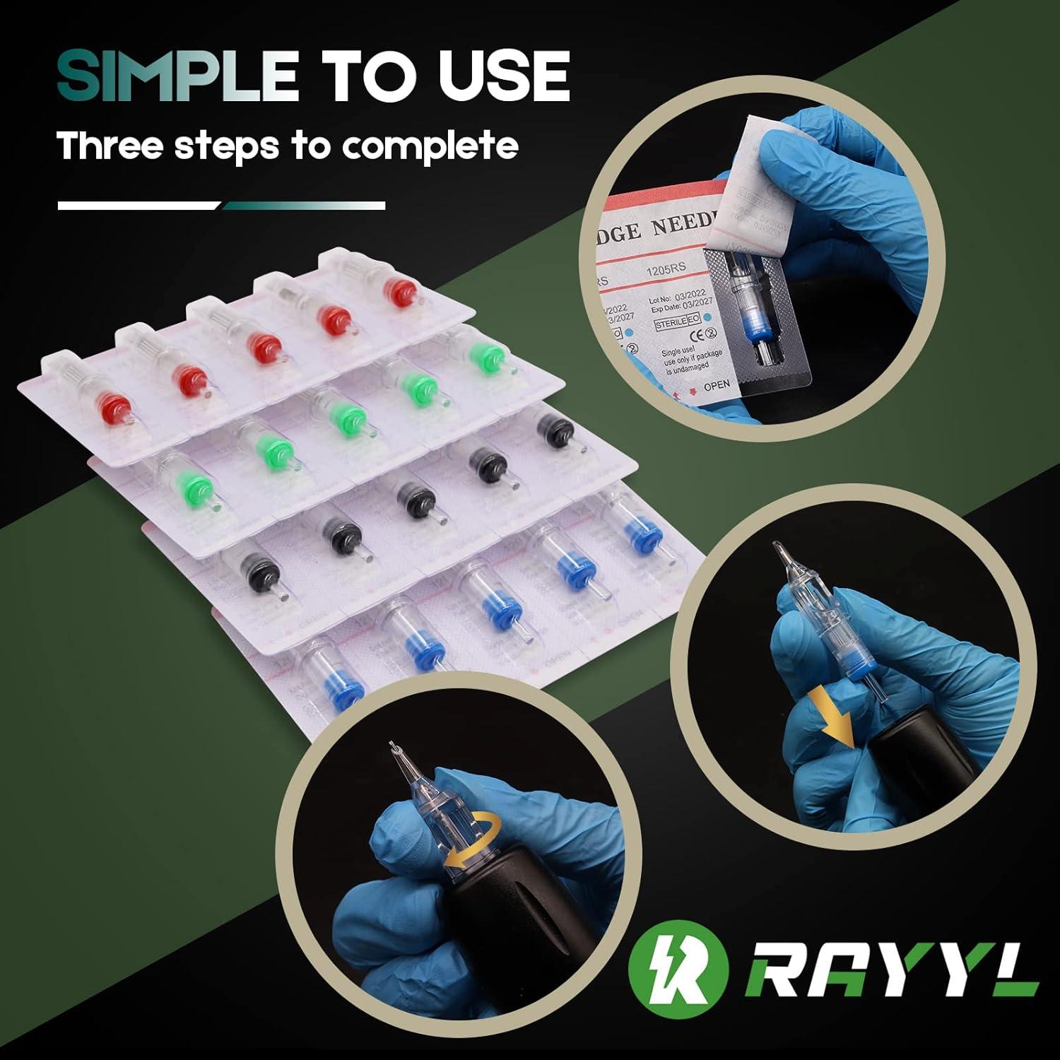 Agujas de Cartucho para Tatuaje Rayyl 1003RL - 20 Piezas