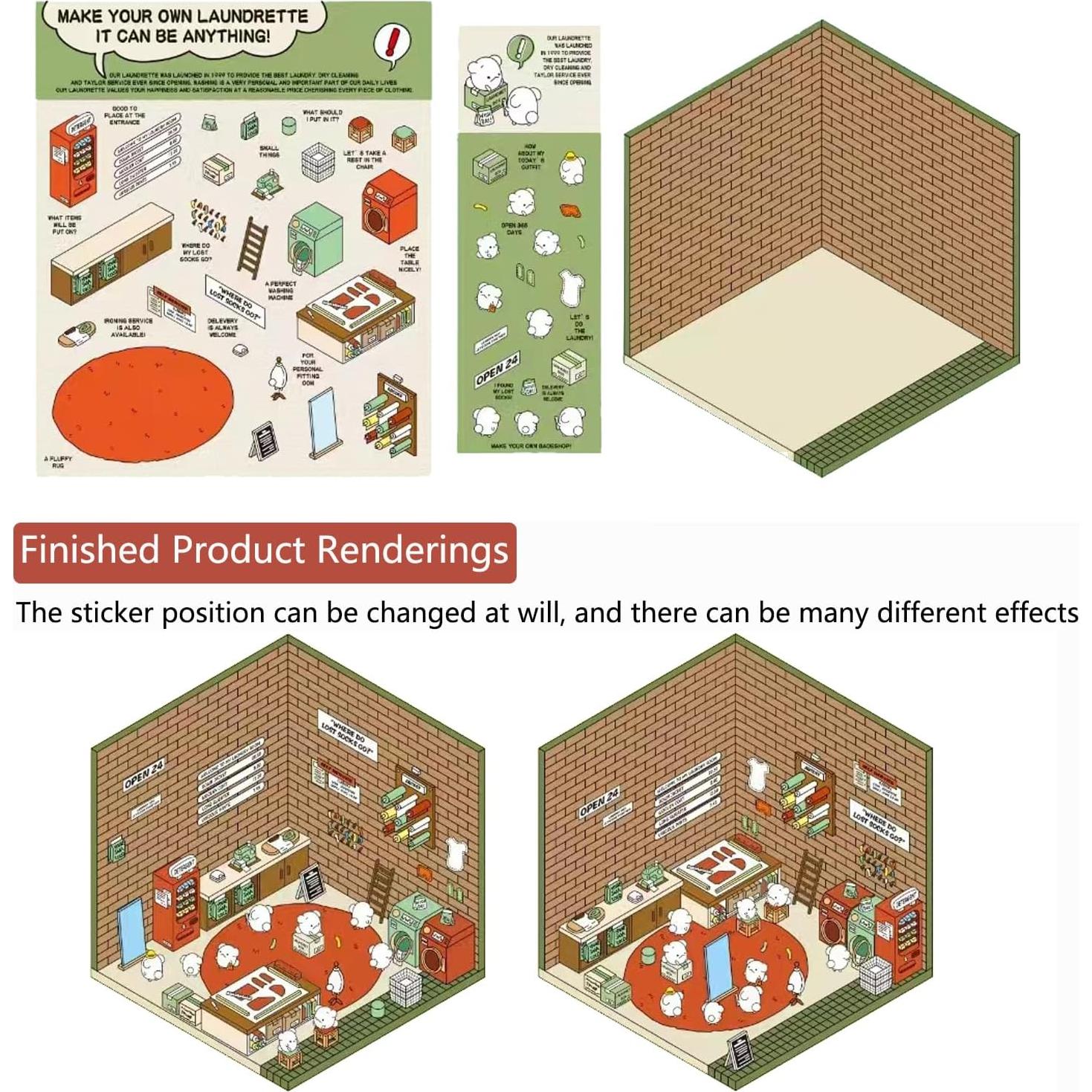 Pegatinas 3D DIY HMPBEFU - 4 Temas Coloridos para Niños