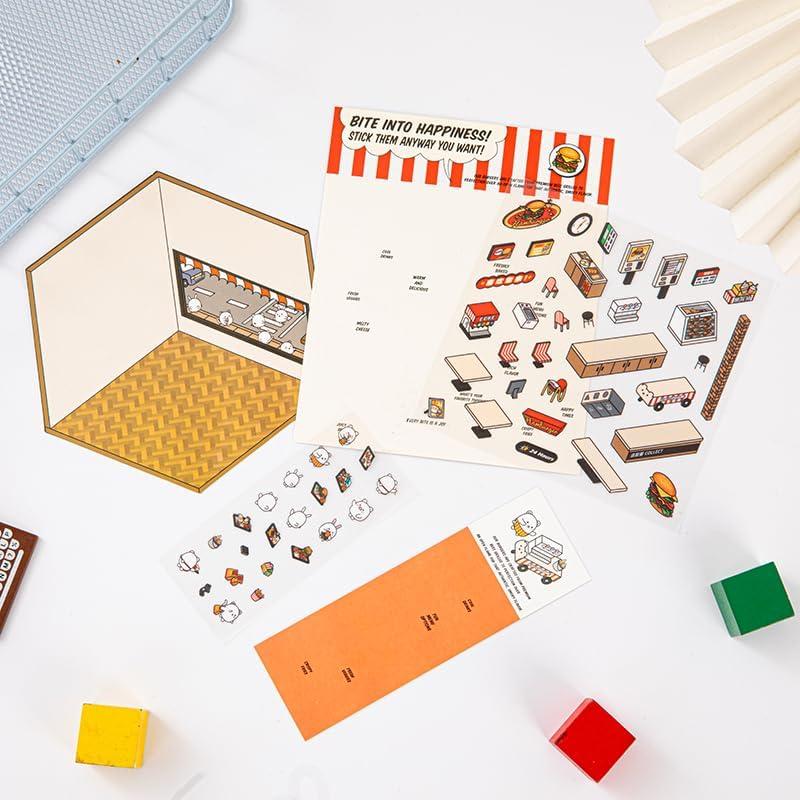 Pegatinas 3D DIY HMPBEFU - 4 Temas Coloridos para Niños