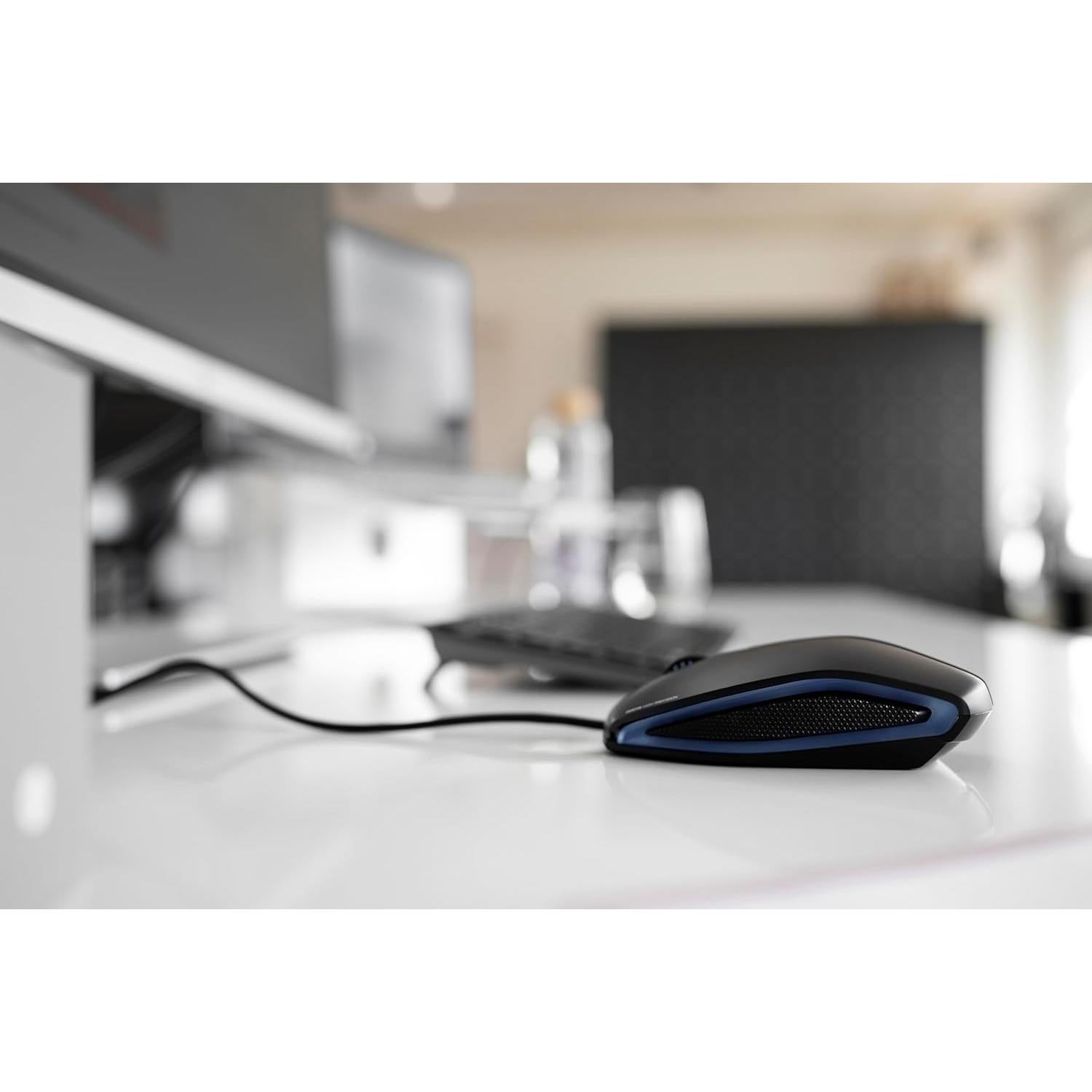 Ratón Óptico Iluminado GENTIX Cherry con Cable USB Negro