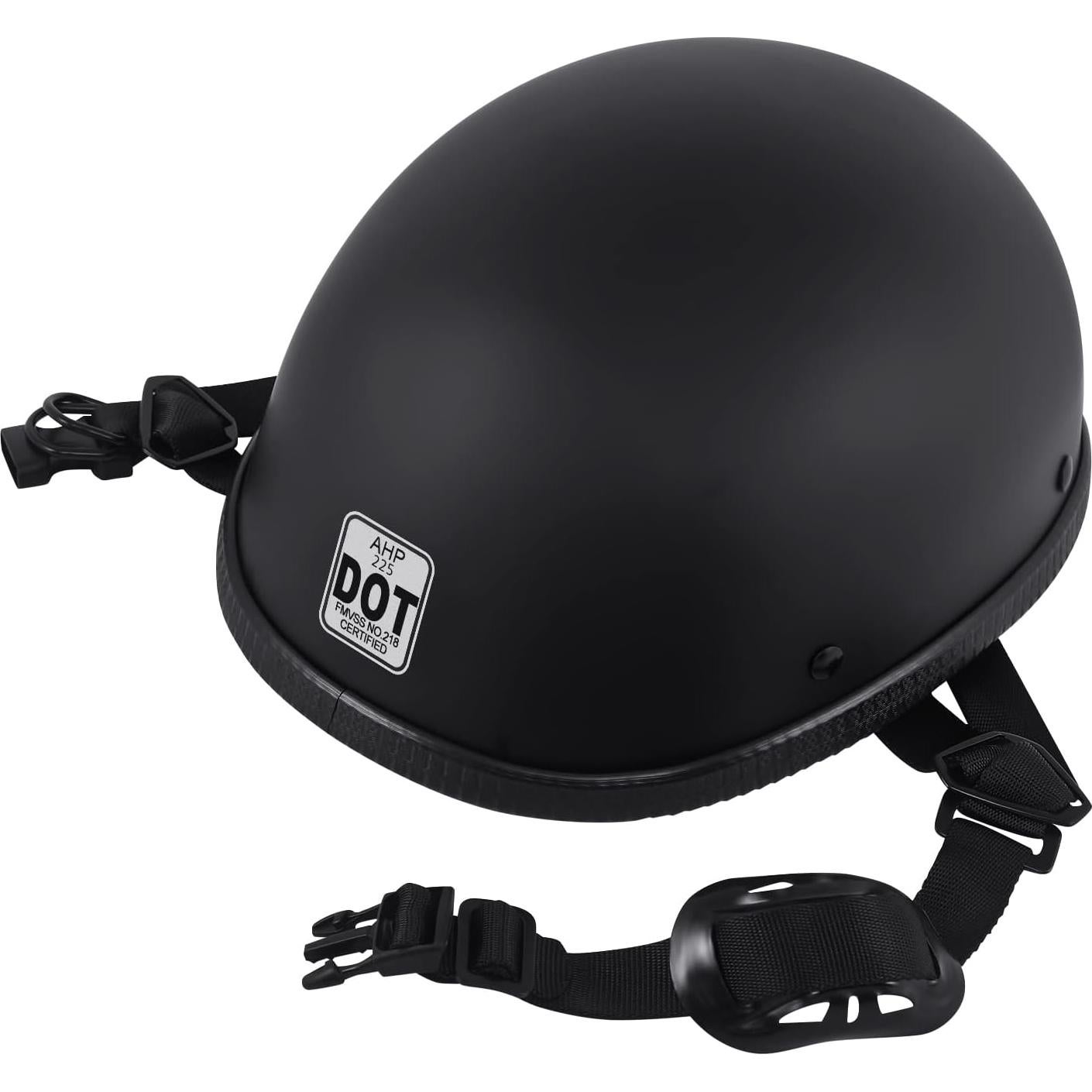 Casco de Motocicleta Beanie H-YEEU XL ABS Negro