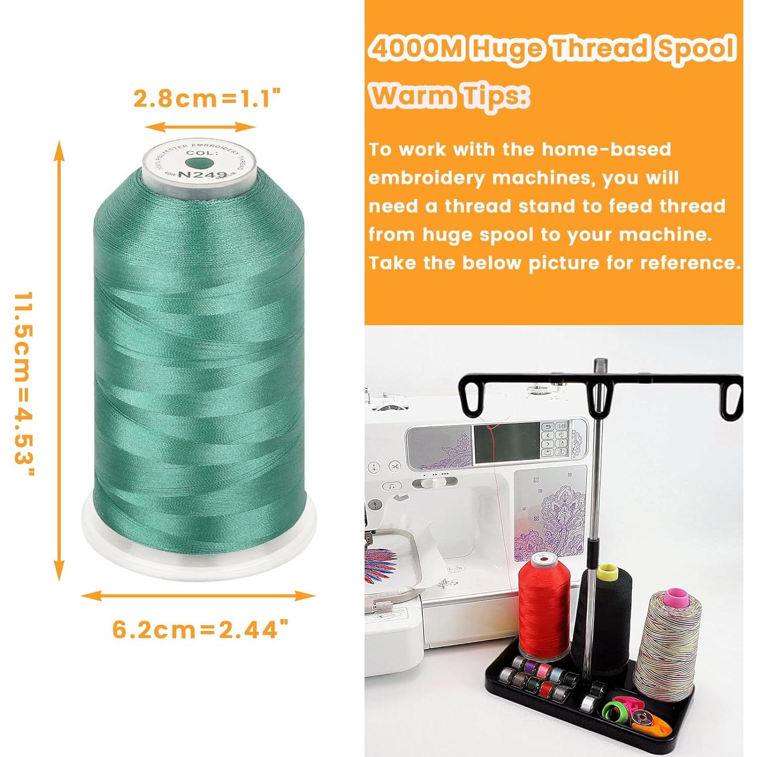 Hilo de Bordado Poliester 4000M New brothread Acuamarina