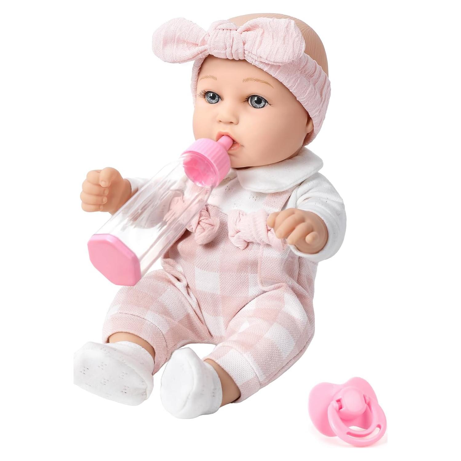 Muñeca de Bebé BDDOLL 30 cm con Ropa y Accesorios