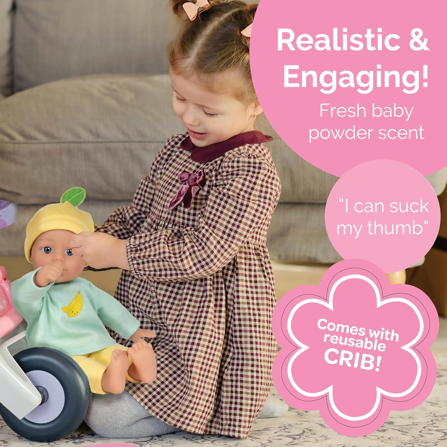 Muñeca de Bebé Suave Adora Sweet Baby 27.94 cm Banana