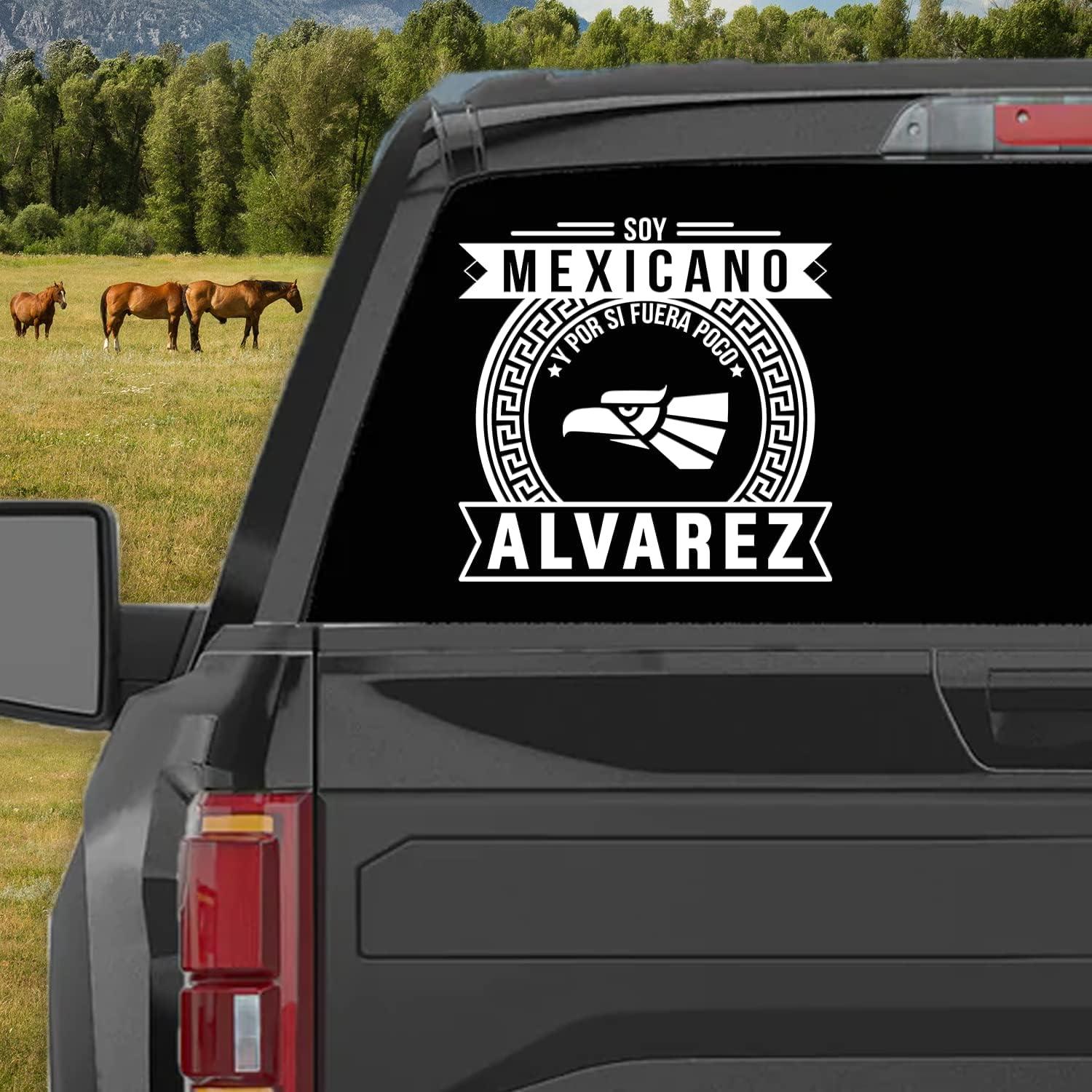 Calcomanía Personalizada Mexicana Alvarez 7x7 para Carro
