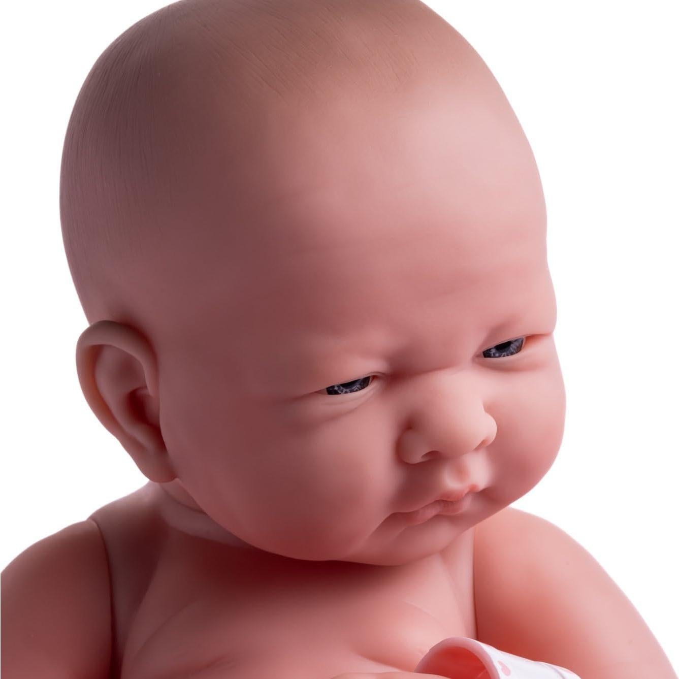 Muñeca bebé realista 35.56 cm con accesorios | JC Toys