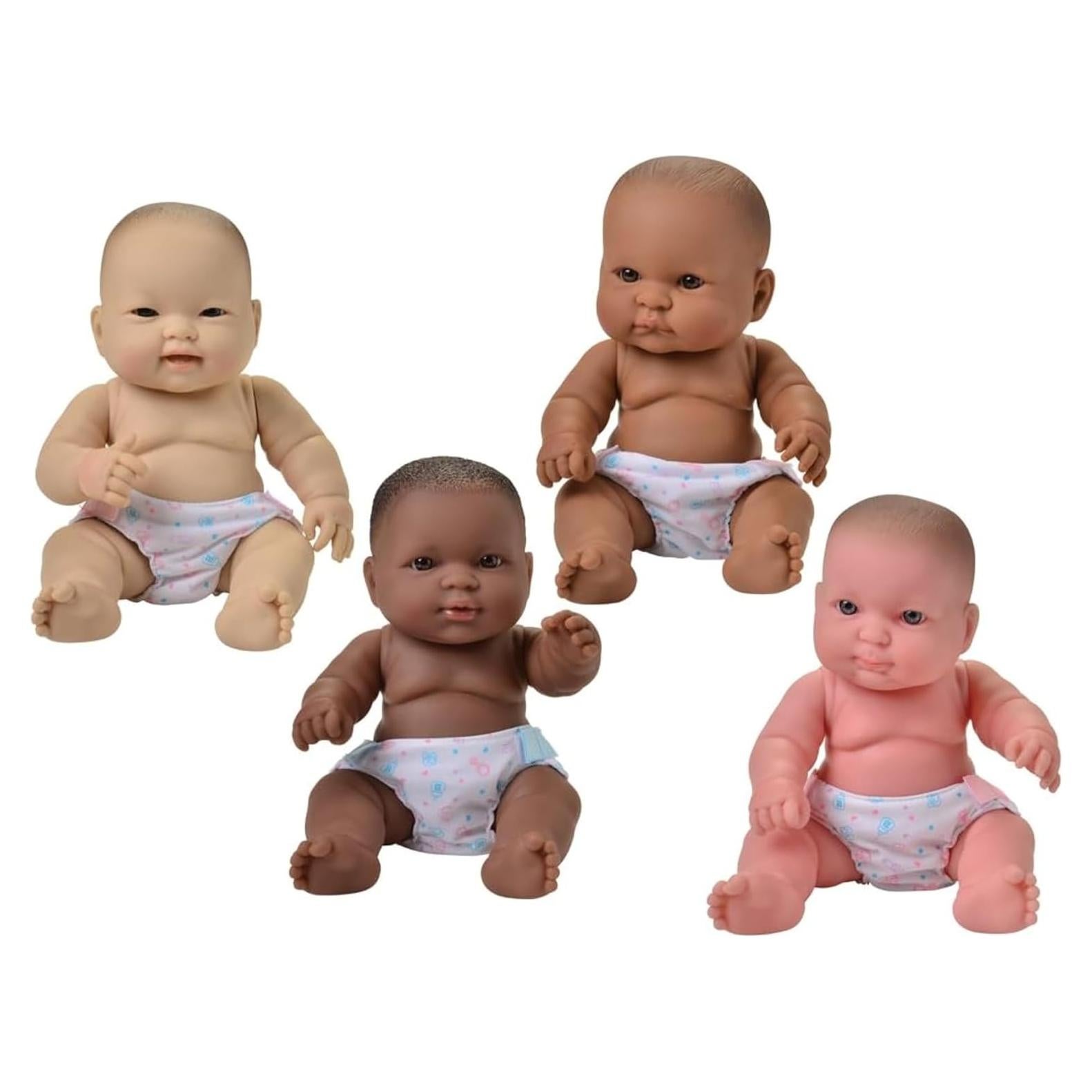 Muñecas de Bebé Multiculturales Constructive Playthings 25.4 cm Set de 4