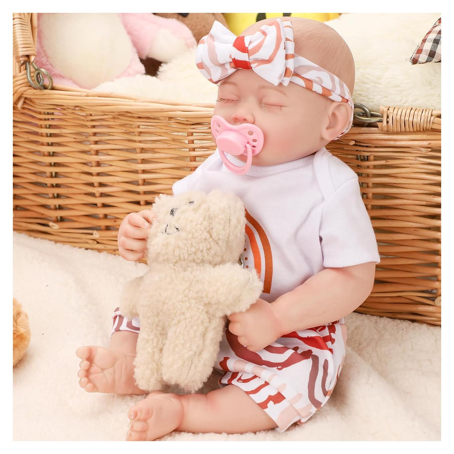 Muñeca Reborn Jirachi 46 cm Vinilo Realista con Accesorios