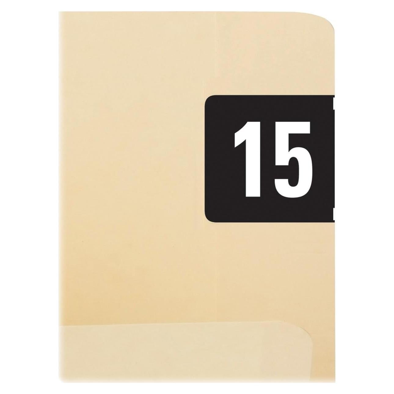 Etiquetas de Año Codificadas por Color Smead 2015, 500 Unidades