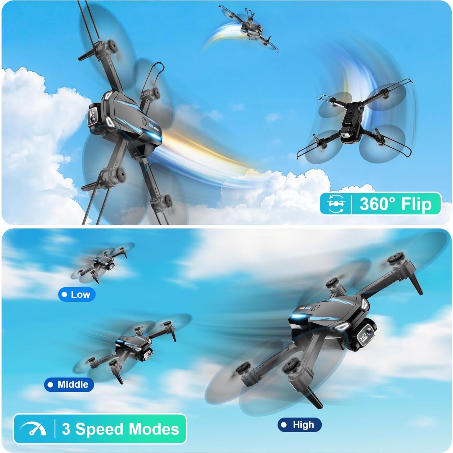 Drone Dazlen X31 Plegable 1080P HD con 2 Baterías