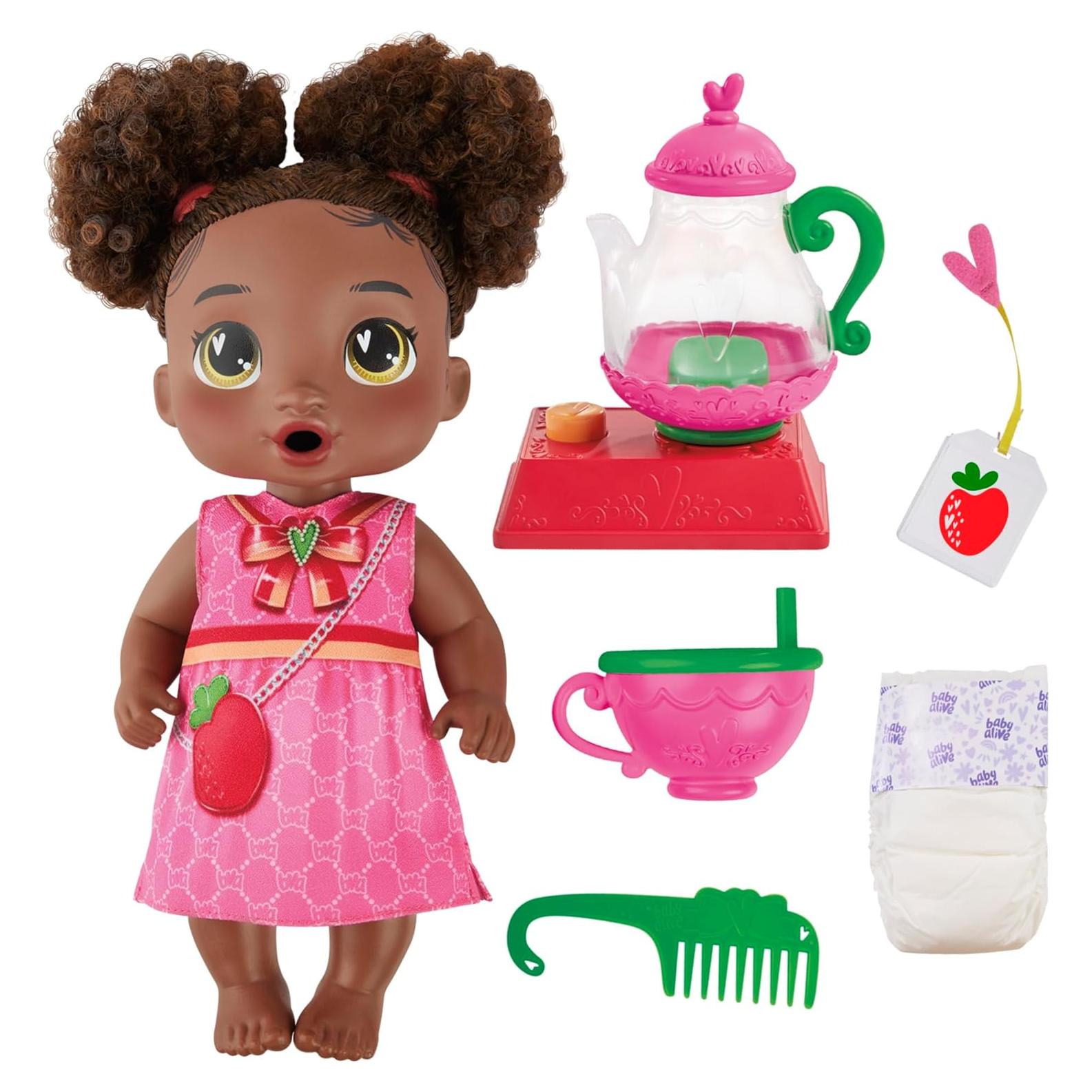 Muñeca Baby Alive Fiesta de Té Burbujeante Berry Boo 28 cm