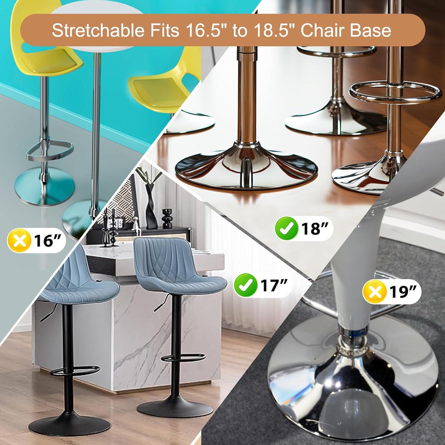 Protector de Piernas de Taburete Dazhuocs Pack de 2 Ajustable