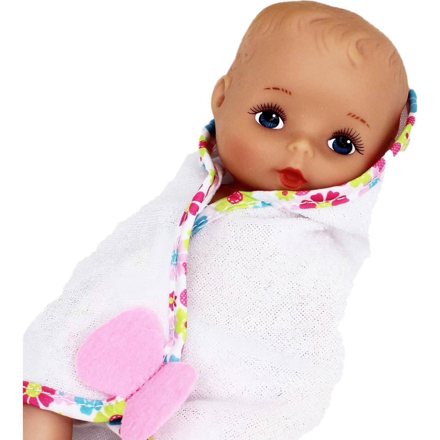 Muñeca Baby Softina Goldberger 26.99 cm para baño rosa