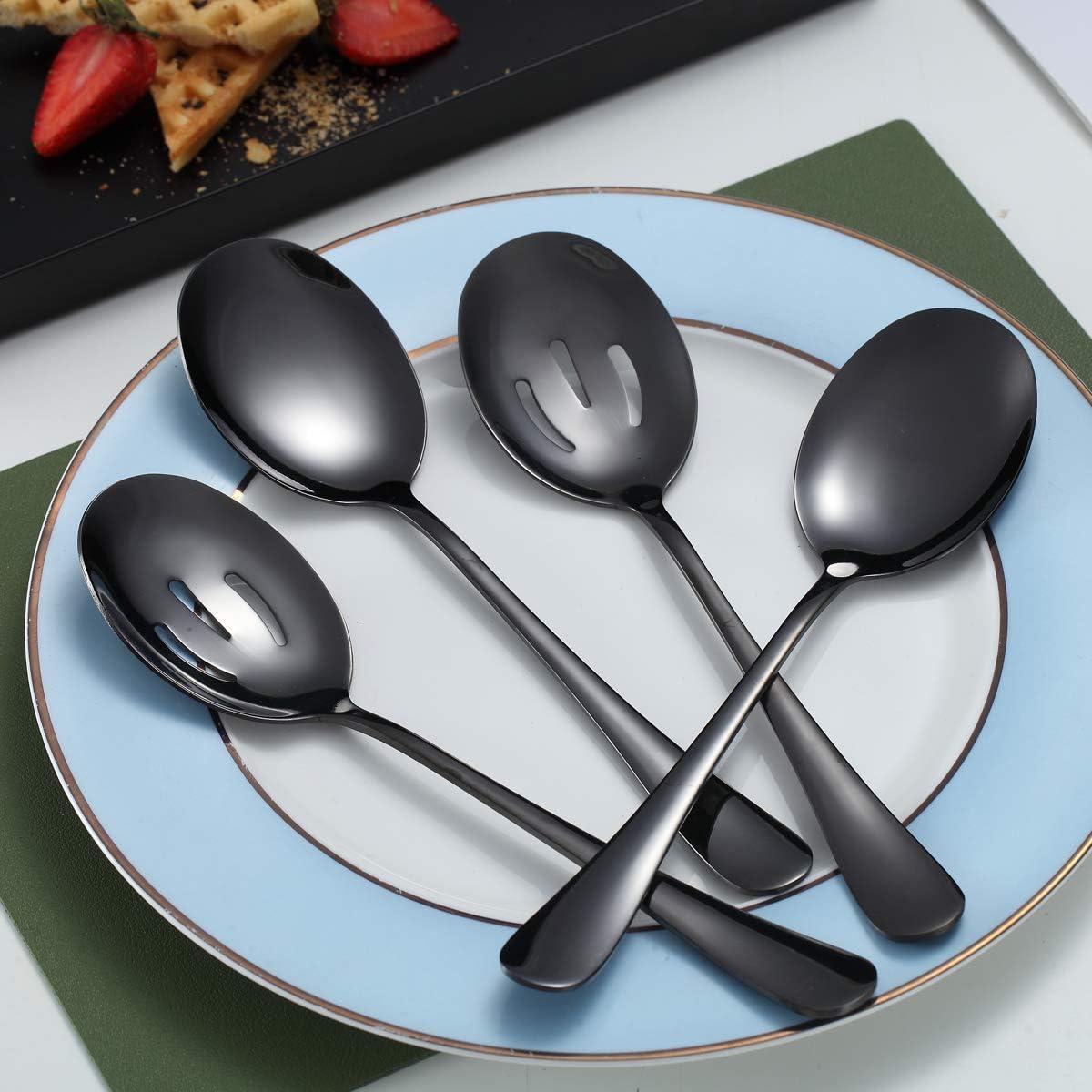 Juego de Servicio de Placas de Titanio Negro Kyraton - 4 Piezas