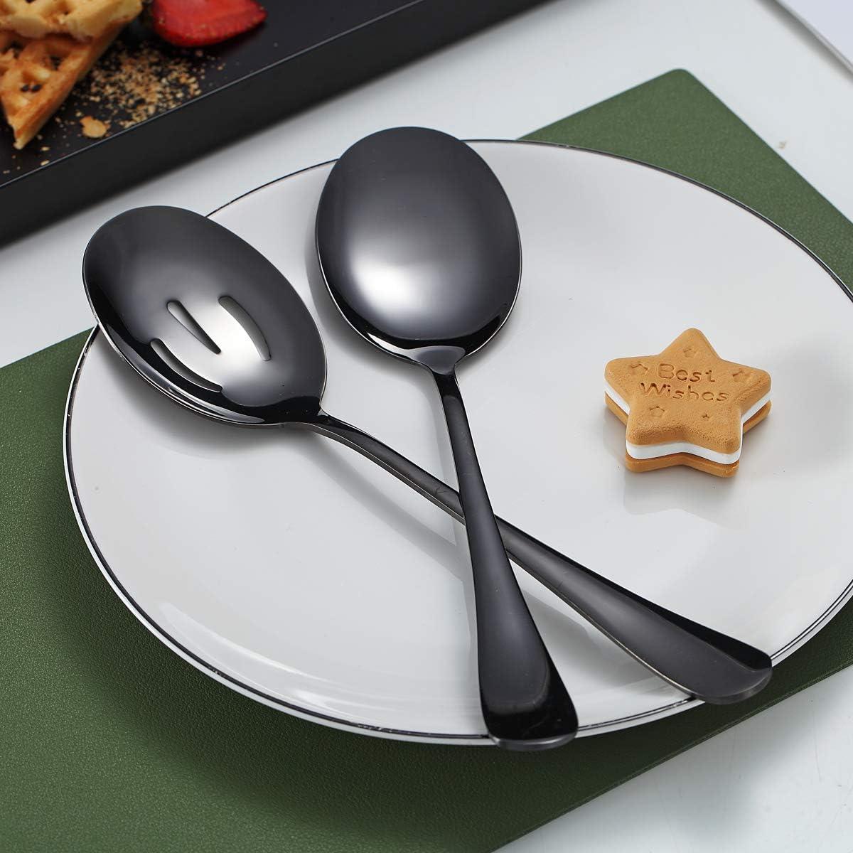 Juego de Servicio de Placas de Titanio Negro Kyraton - 4 Piezas