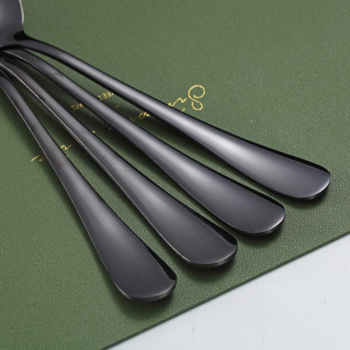 Juego de Servicio de Placas de Titanio Negro Kyraton - 4 Piezas