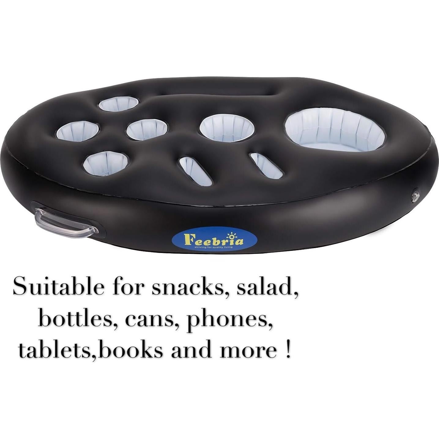 Soporte Inflable de Bebidas FEEBRIA para Piscina y Jacuzzi