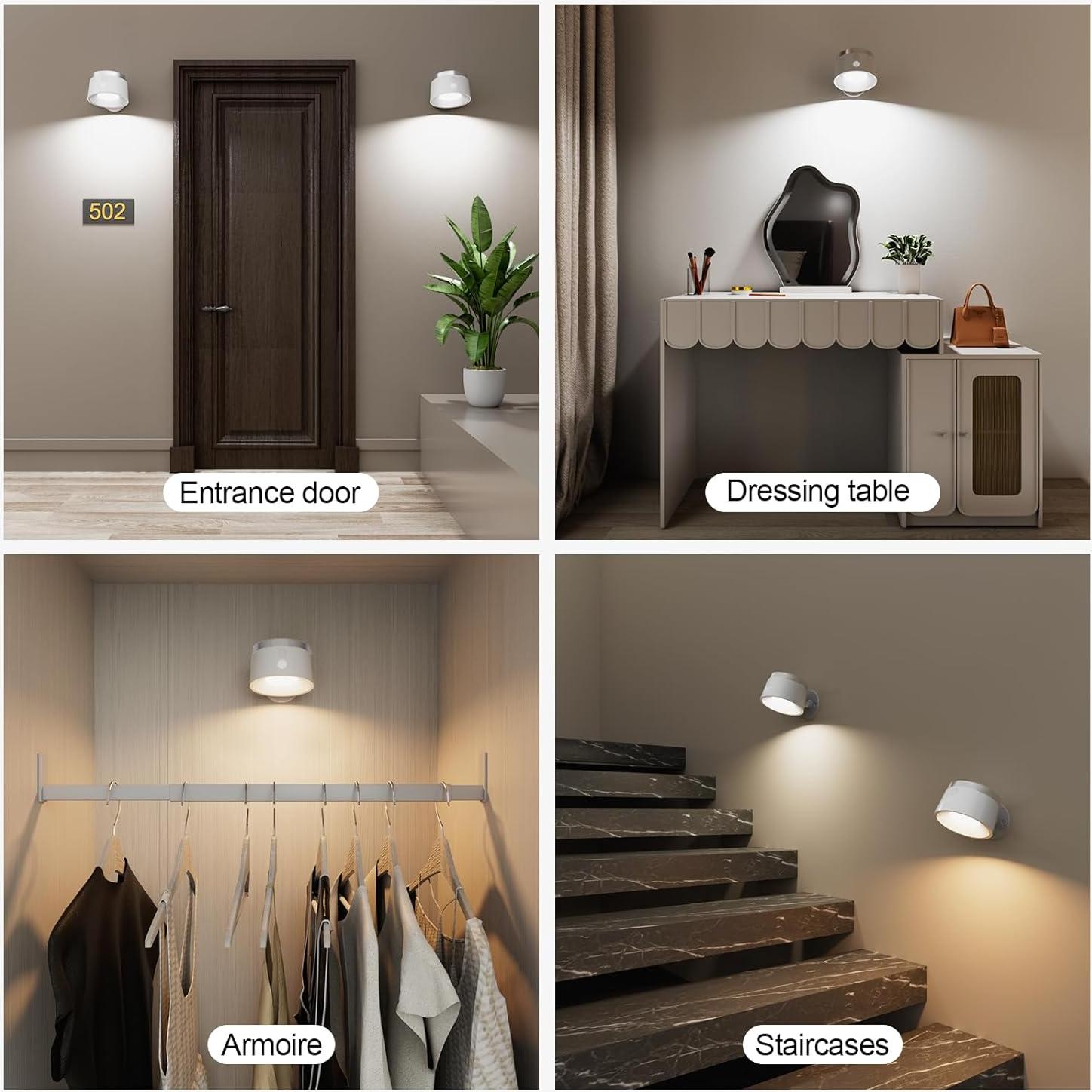 Luz de Pared LED Moobibear con Sensor de Movimiento 3500mAh