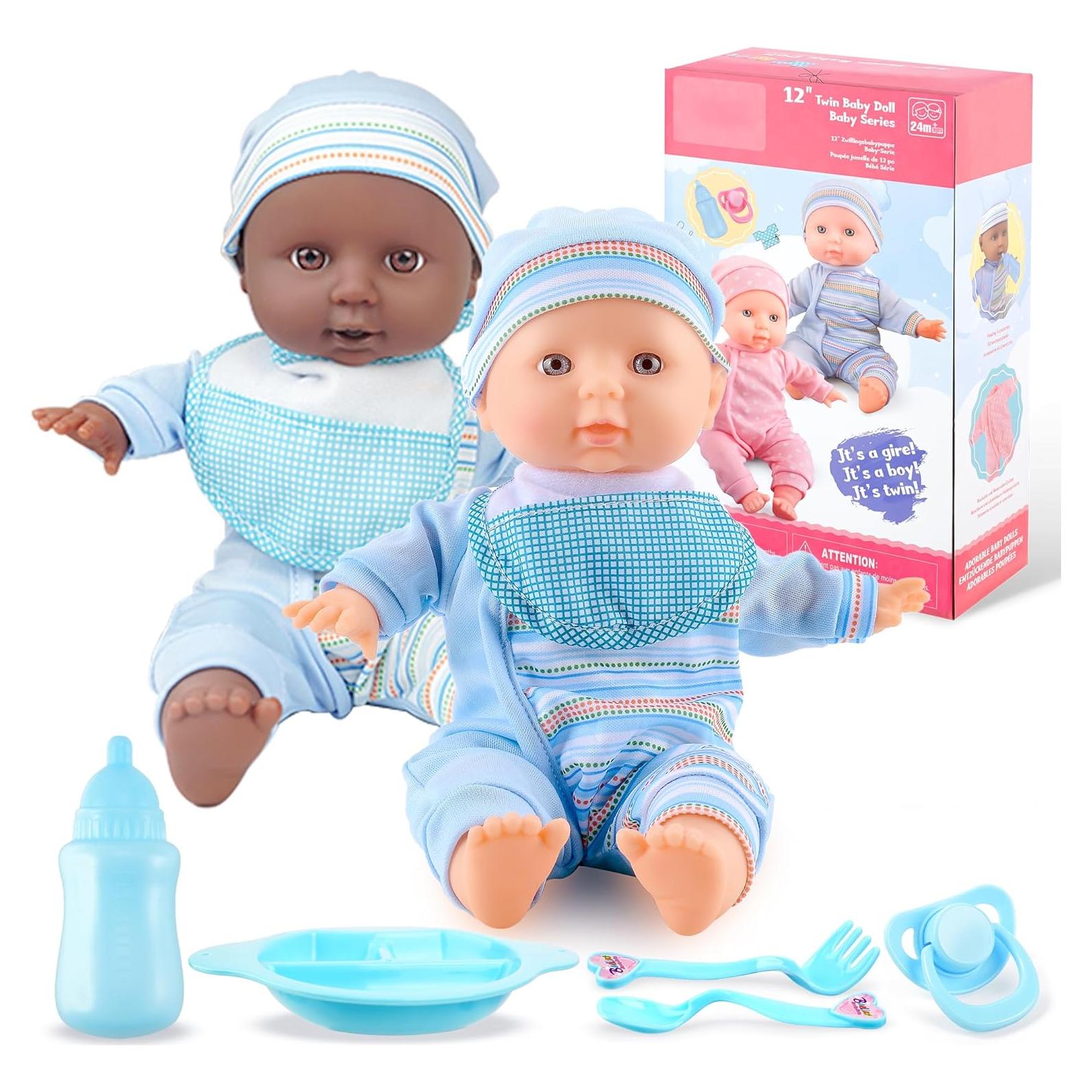 Muñecas Gemelas Toy Choi - 30 cm con Accesorios