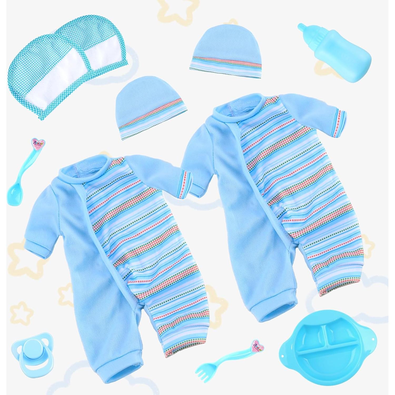 Muñecas Gemelas Toy Choi - 30 cm con Accesorios