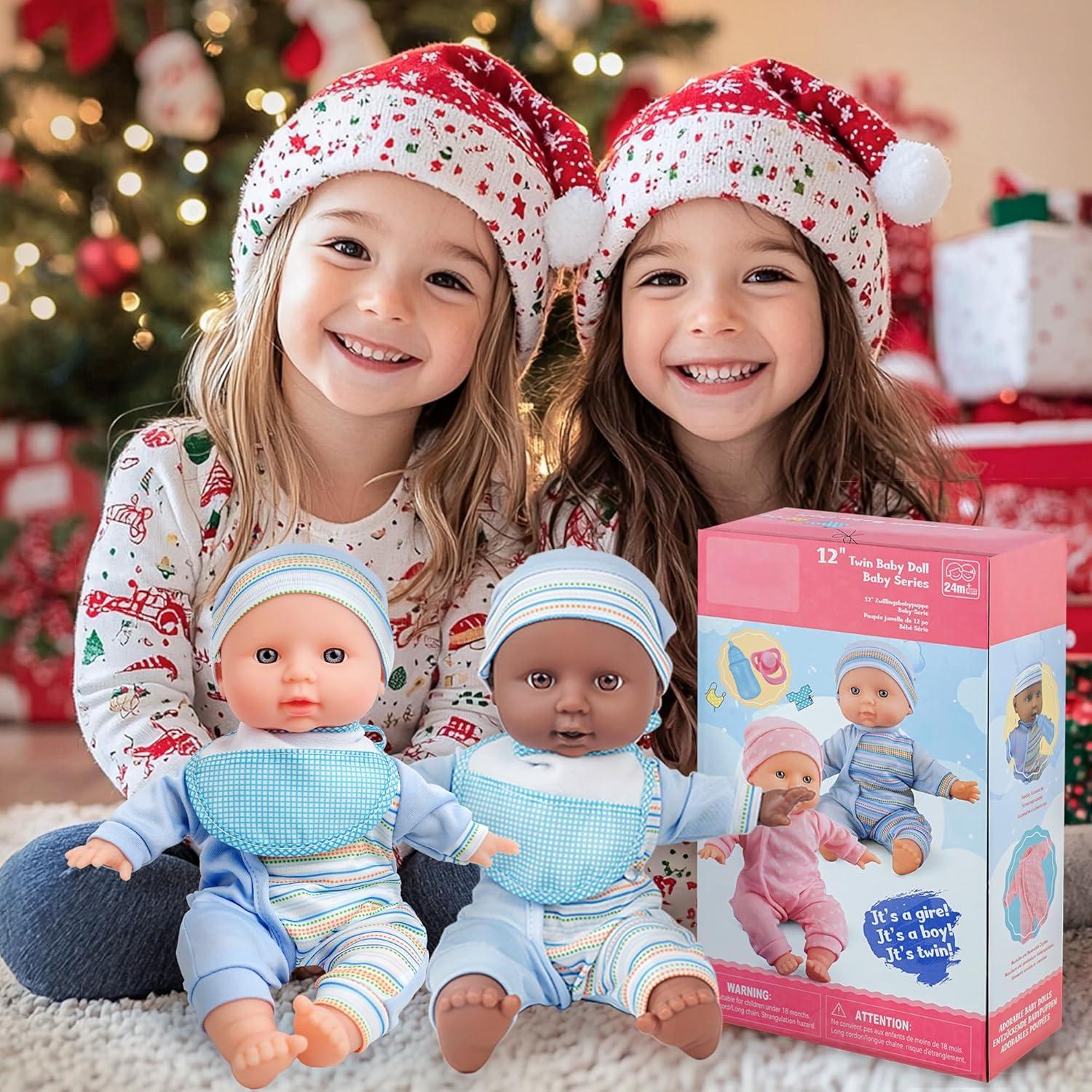 Muñecas Gemelas Toy Choi - 30 cm con Accesorios