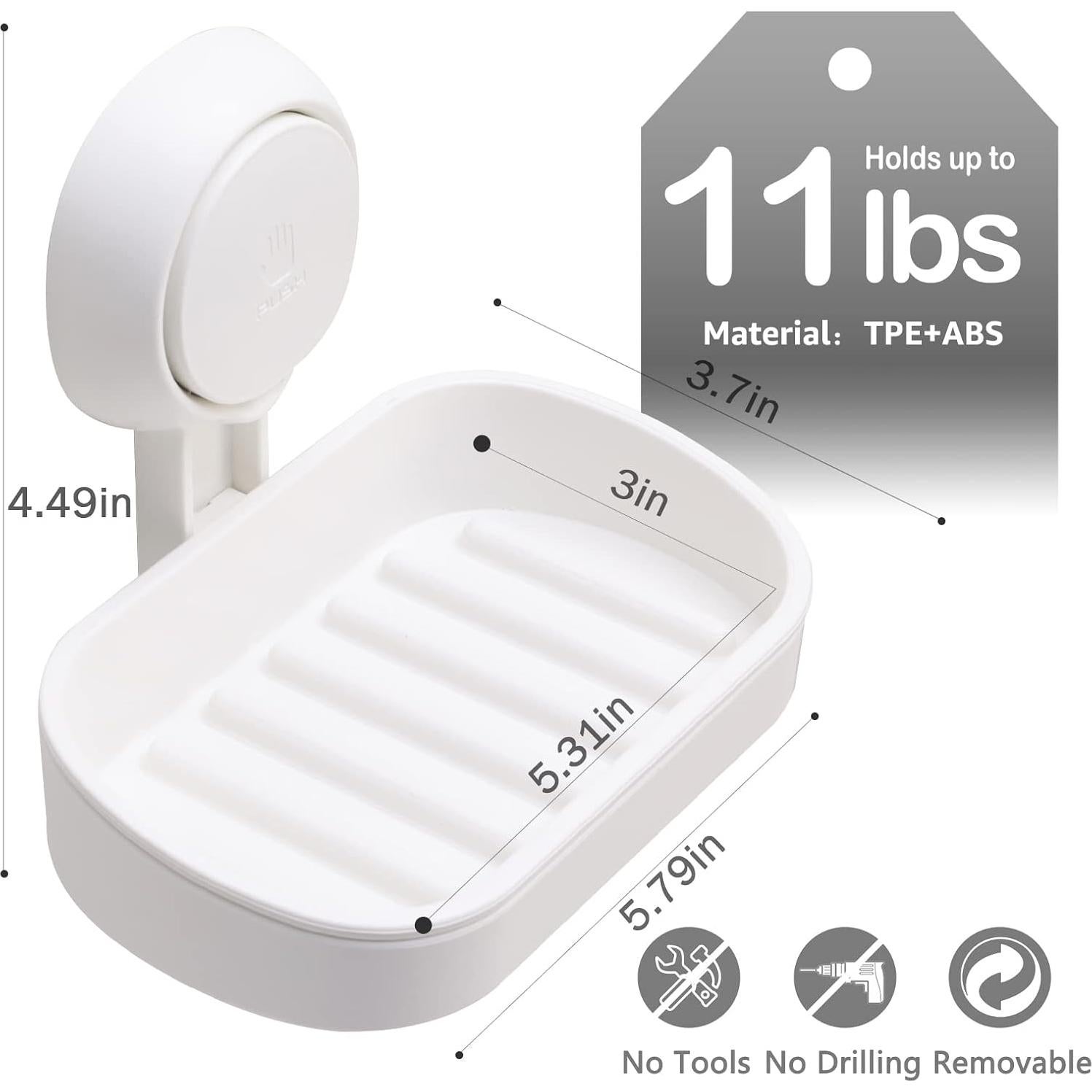 Soporte para Jabón LEVERLOC con Ventosa - Ducha y Baño