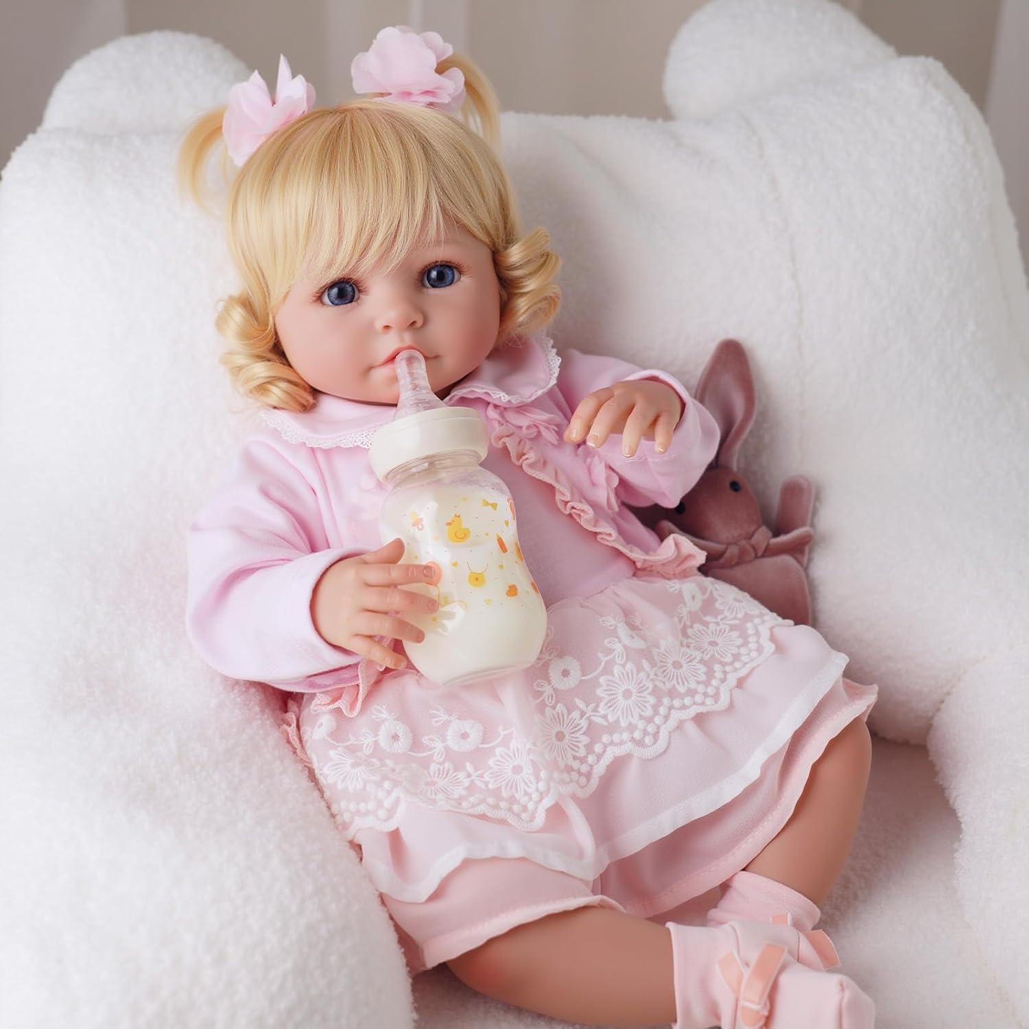 Muñeca Reborn BABESIDE 20" Realista con Accesorios