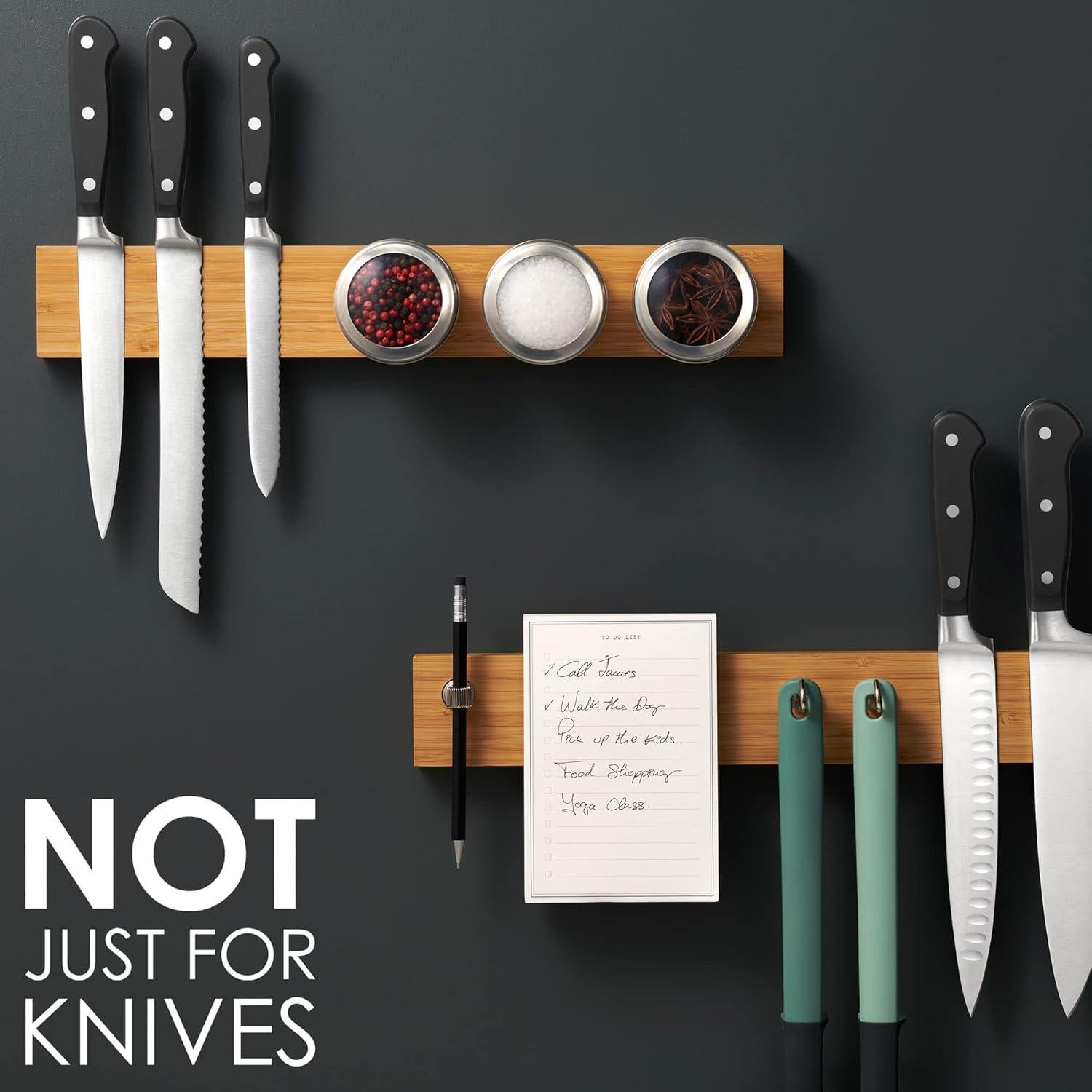 Soporte Magnético para Cuchillos LARHN 40 cm de Bambú