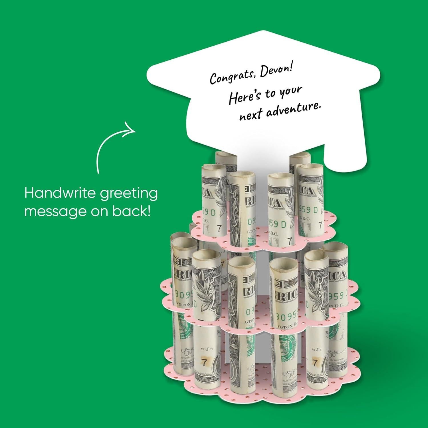 Soporte de Pastel de Dinero Big Dot de Graduación - Set de 3