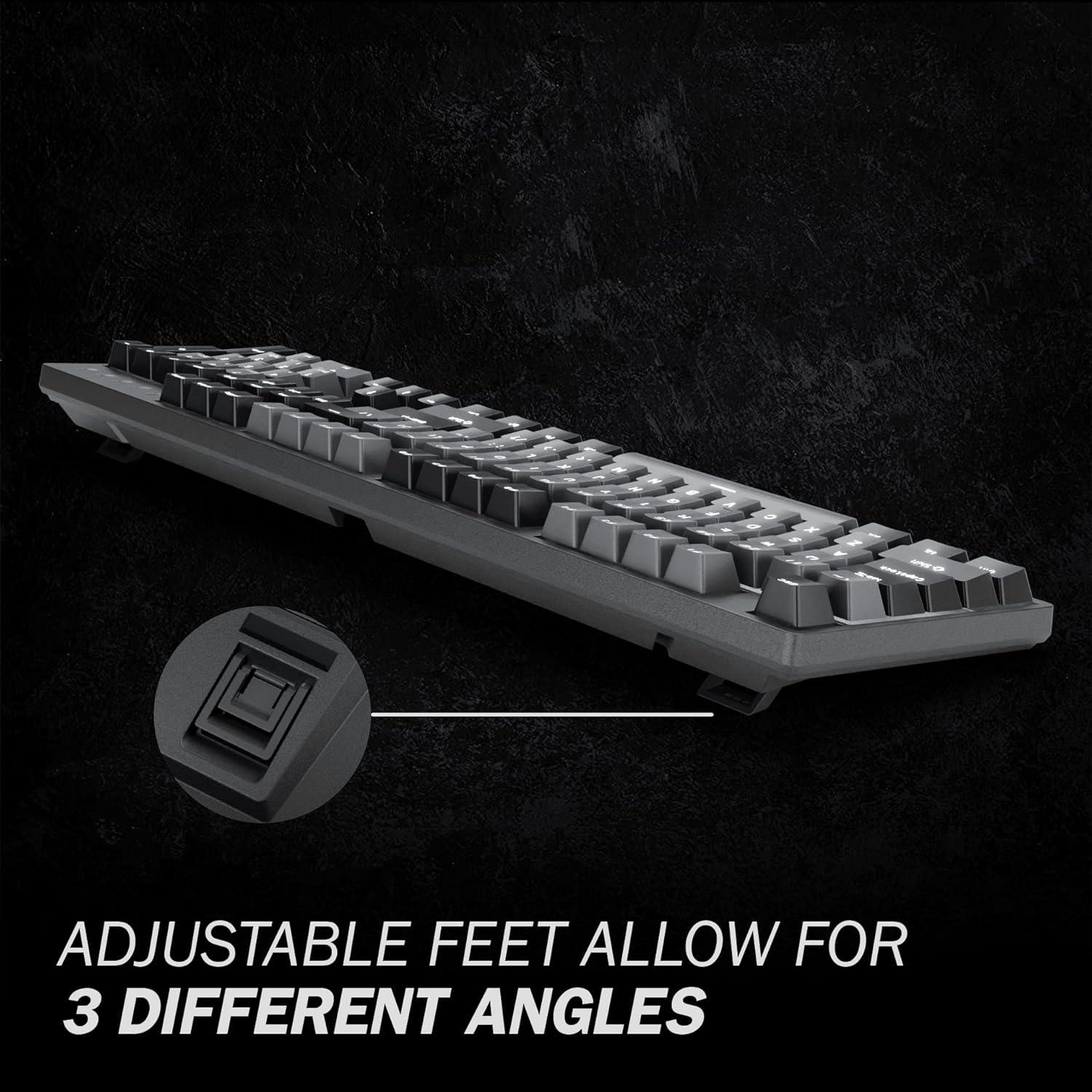 Teclado Mecánico Durgod K310 104 Teclas Retroiluminado USB-C